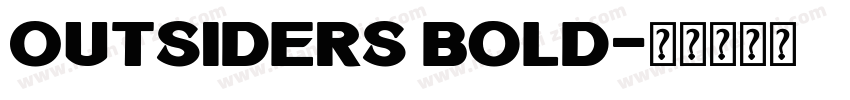 0utsiders Bold字体转换